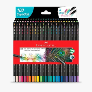 Lápis de Cor 100 Cores Faber-Castell SuperSoft