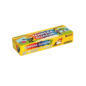 Tempera Guache 12 Cores 15ml Acrilex