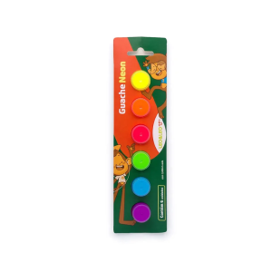 Guache Neon 6 Cores 3,68ml Leo&Leo