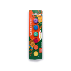 Guache Metálico 6 Cores 3,68ml Leo&Leo