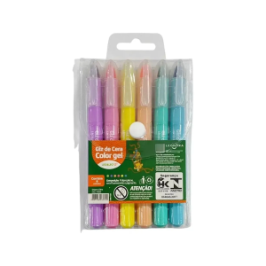 Giz de Cera em Gel 6 Cores Leo&Leo