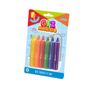 Giz Mágico 6 Cores Polibrinq