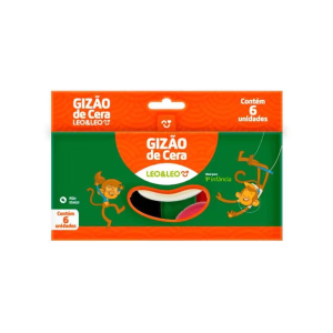 Gizão de Cera 6 Cores Leo&Leo