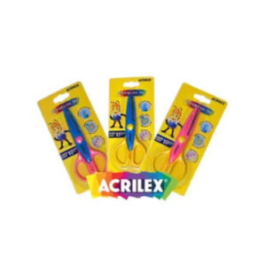 Tesoura Escolar Acrilex Zig Zag