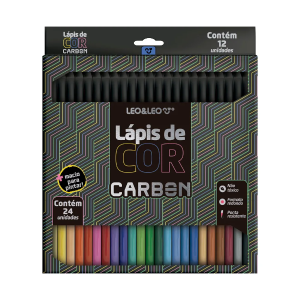 Lápis de Cor 24 Cores Leo&Leo CarbonLine