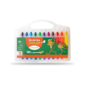 Giz de Cera em Gel 12 Cores Leo&Leo