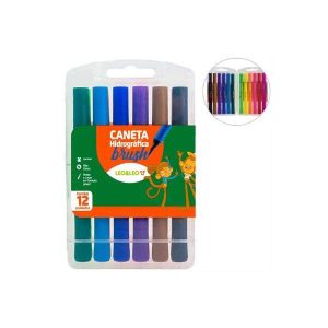 Caneta Hidrográfica Brush Leo&Leo 12 Cores