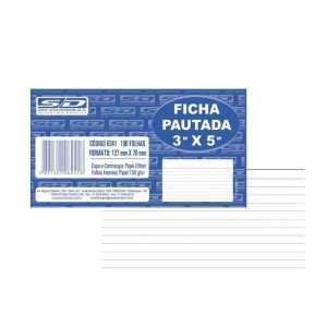 Ficha Pautada 3x5 São Domingos