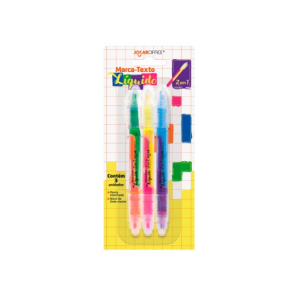 Marca Texto 6 Cores Jocar Office 2 em 1