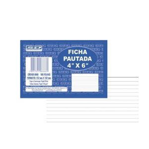 Ficha Pautada 4x6 São Domingos