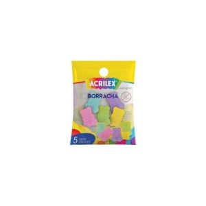 Borracha Acrilex Mini Ursinhos