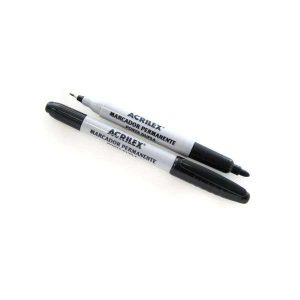 Marcador Permanente Ponta Dupla Acrilex