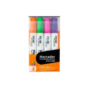 Marcador Para Quadro Branco Jocar Office Colors 4 Cores