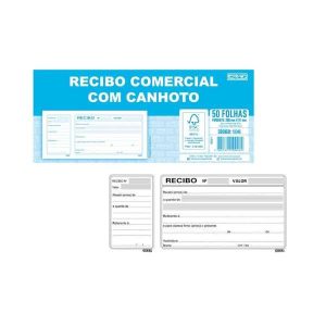 Recibo Comercial com Canhoto