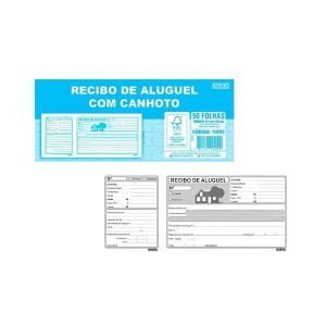 Recibo de Aluguel com Canhoto