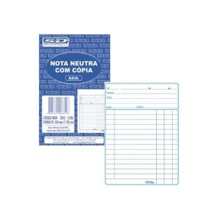Bloco de Nota Neutra com Cópia 25x2