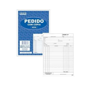 Bloco de Pedido Com Cópia 25x2 Tamanho Ofício