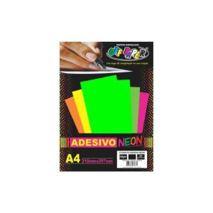 Papel Adesivo Neon 100g/m² Off Paper