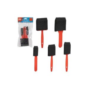Kit Pincel Batedor de Espuma c/5 Tamanhos
