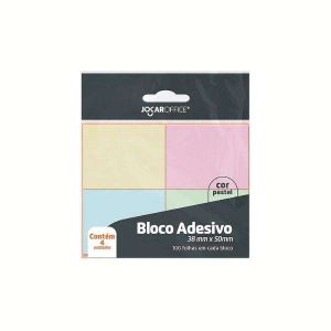 Bloco Adesivo Jocar Office Cor Pastel