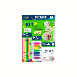Kit Bloco Adesivo Para Recado Off Stick