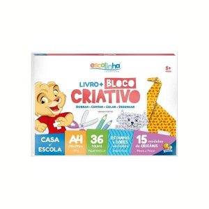 Livro + Bloco Criativo A4 Escolinha Todo Livro