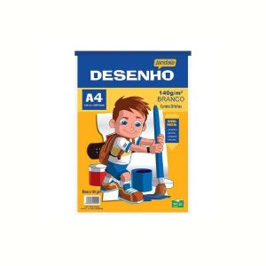 Bloco de Desenho A4 140g/m² Jandaia