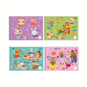 Caderno Meia Pauta Tilibra Kids 40 Folhas