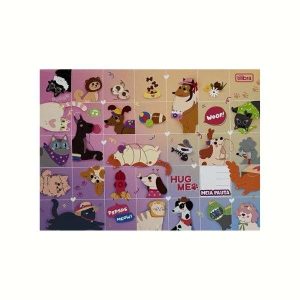 Caderno Meia Pauta Tilibra Pets 40 Folhas