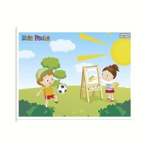 Caderno Meia Pauta Capa de Papel 30 fls