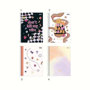 Caderno Espiral Tilibra Capricho 96 Folhas