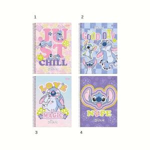 Caderno Espiral Stitch Foroni 80 Folhas