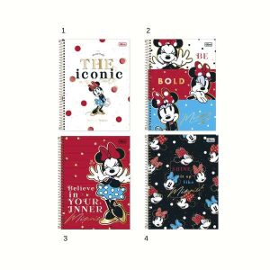 Caderno Espiral Tilibra Minnie Mouse 80 Folhas