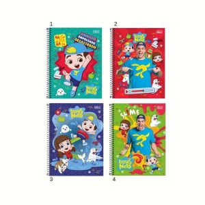 Caderno Espiral Tilibra Lucas Neto 80 Folhas