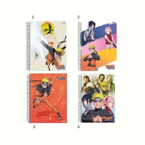 Caderno Espiral Naruto 80 Folhas