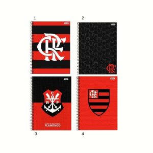 Caderno Espiral Tilibra Flamengo 80 Folhas