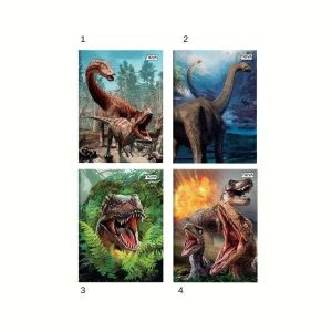 Caderno Espiral Dinos Zoo 80 Folhas