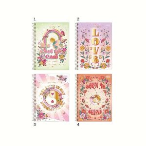 Caderno Colegial Tilibra Gypsy 160 Folhas