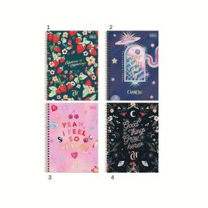 Caderno Colegial Tilibra Capricho 160 Folhas