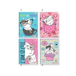 Caderno Brochura 1/4 Snowball 80 Folhas