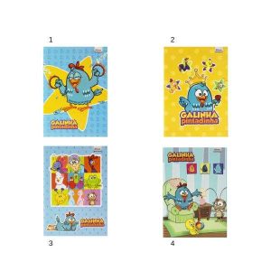 Caderno Brochura 1/4 Galinha Pintadinha 96 Folhas