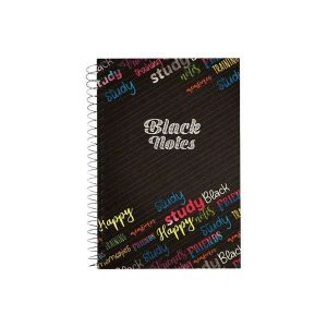 Caderno Colegial Black Notes 80 Folhas