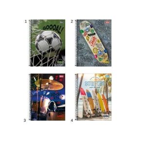 Caderno Espiral Tilibra Zoom+ 96 Folhas