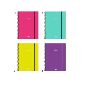 Caderno Espiral Tilibra Neon 80 Folhas