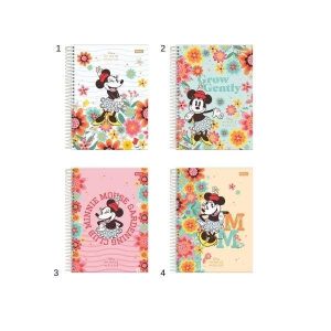 Caderno Colegial Foroni Minnie Mouse 80 Folhas