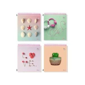 Caderno Vertical Tamoio Flip Pastel 80 Folhas