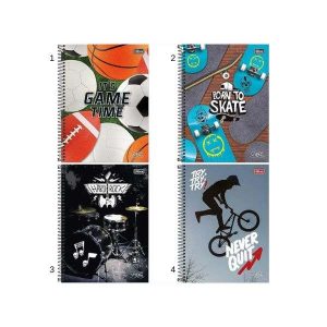 Caderno Espiral Tilibra Vibe 256 Folhas