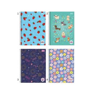 Caderno Espiral Tilibra Pepper 160 Folhas