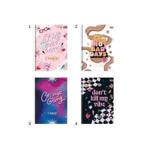 Caderno Espiral Tilibra Capricho 160 Folhas