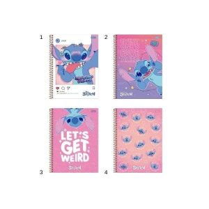 Caderno Espiral Foroni Stitch 160 Folhas